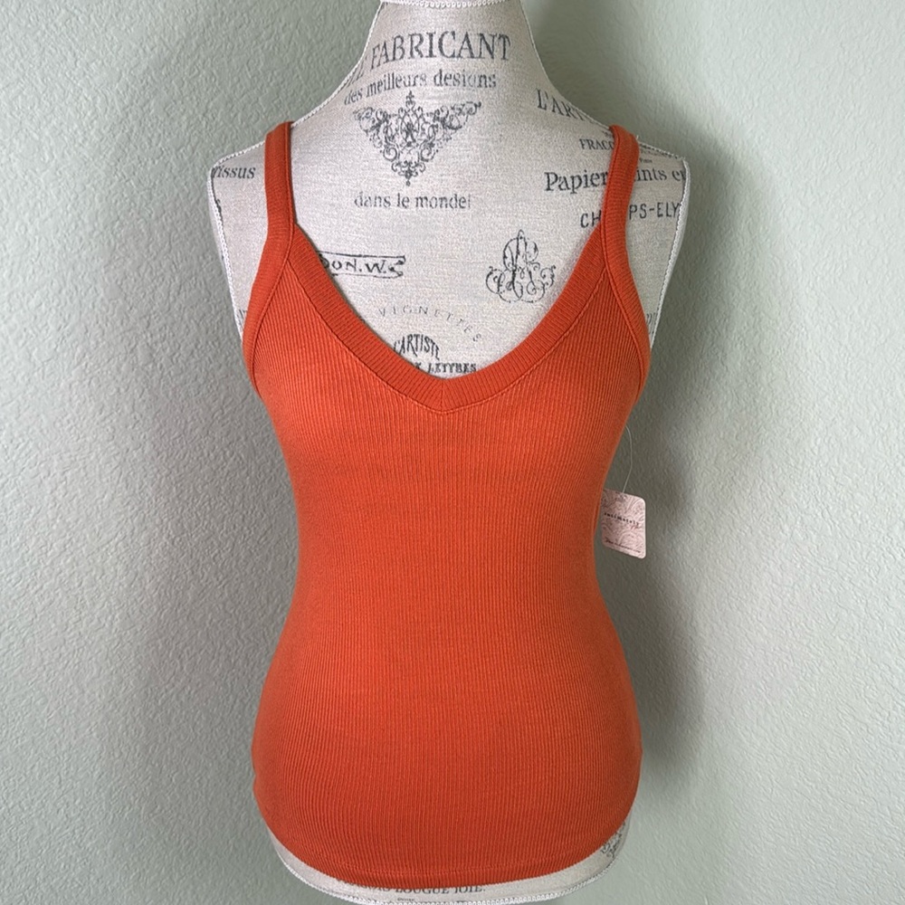 Free People Orange Tank Top